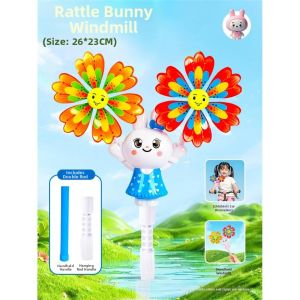 Bite-safe Colorful Rotating Pinwheel Toy