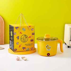 [China Plug Without Adapter] CHIZHIDU | Multifunctional Instant Noodles Electric Cooking Pot Bowl Integrated Activity Creative Gift Cartoon Style Childrens Gift