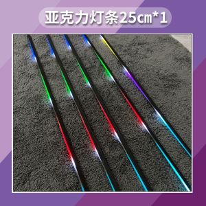 ไฟบรรยากาศรถยนต์ Acrylic Super Thin LED Dynamic Flowing Color Car Interior Modification Accessories Lamp ไฟตกแต่งภายในรถยนต์
