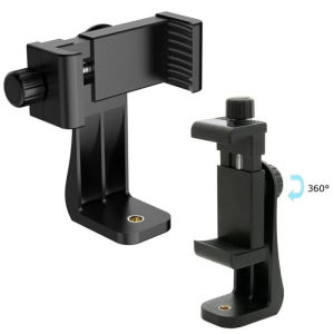 360° Rotable Mobile Phone Clip Supports Horizontal Vertical Shooting Universal 1/4inch Screw Multi-directional Selfie Video Live