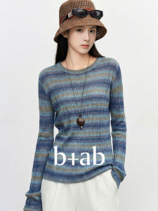 Fall Gradual Color Versatile Office Wear Long Sleeve Knitwear