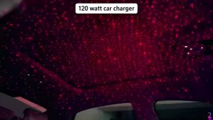 W&O | Sạc Ô Tô 4 Trong 1 Có Thể Thu Gọn Với Đèn Starlight Red 12-24V Tương Thích USB-C & Lightning Dành Cho Nóc Xe