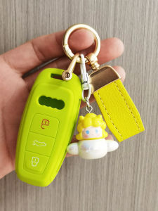 เคสกุญแจรถยนต์ Audi A6L A3 A8 L A7 Q5 แบบพิเศษสำหรับผู้ชายและผู้หญิง ป้องกันรอยขีดข่วน สไตล์น่ารัก หนังยาง 22 รุ่น