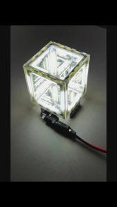 Creative Abyss Night Parts Assembly Electronic DIY Engineering Soldering Practice Kit Gift Four-Dimensional Space Supercube