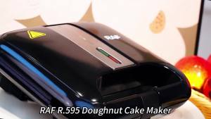 RAF 8 Holes Mini Donut Maker Machine Electric Donut Machine Doughnut Maker Breakfast Waffle Machine for Business Home