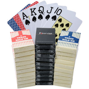 1 Chiếc Baccarat Texas Holdem PVC Chơi Bài Nhựa Chống Thấm Nước Xi Câu Lạc Bộ Board Game Bộ Trò Ảo Thuật Dụng Cụ 8.8x6.3cm