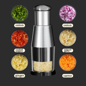 Manual Onion Chopper Garlic Crusher Hand Presser Food Cutter Meat Mincer Handheld Press for Vegetable Grinder Kitchen Tool