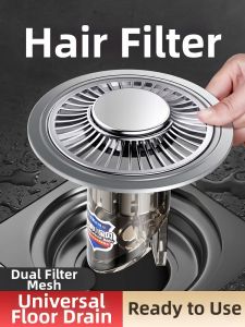 TAOSHI | Hair Stopping Deodorizing Bath Drain Filter