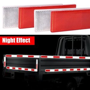 กันชนหลังสติกเกอร์สะท้อนแสงรถบรรทุกป้องกันการชนสติกเกอร์กันน้ำแจ้งเตือนในเวลากลางคืนให้ความปลอดภัยของเทปสะท้อนแสงติดแน่น