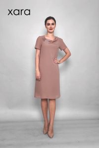 XARA Ava Beaded Cowl Neck Shift Dress: A Stylish & Comfortable Evening Outfit