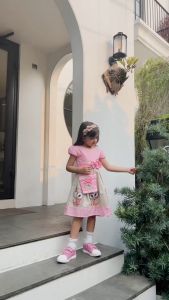 Two Mix - Baju Anak Perempuan Lucu - Dress Anak Cewek Free Tas Owl 1-12 Tahun 4079