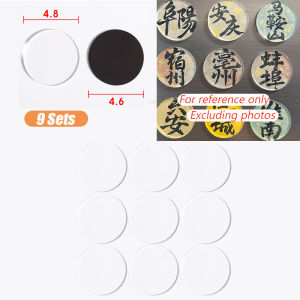 5~25Set DIY Refrigerator Magnet Transparent Acrylic Square Round with Magnetic Sheet Material Package Home Decor Gift for Kids