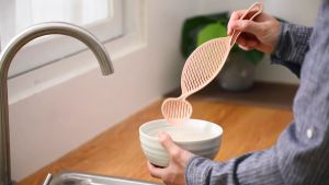 Elite Kitchen - Rice Washing Strainer Colander Filter Drain Kitchen Gadget Kitchen Rice Scoop Pencuci Beras Dapur 淘米器洗米勺