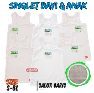 Paket 1 Lusin Kaos Dalam Anak Bayi sampai Remaja cewek perempuan laki - laki  pakaian dalam anak cowok