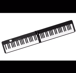 Rixton Digital 88 Keys Foldable Piano Keyboard Professional Electric Keyboard Folding for adults with foot pedal bag
