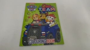 Paw Patrol One Team Colouring Book For Kids with Chase Rubble Sky & More