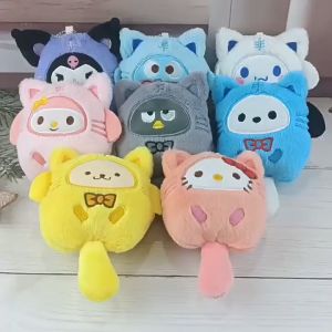 Bayar Di Tempat - Liontin Gantungan Tas / Sanrio Cat Series Plush Dolls / Gantungan Kunci Boneka