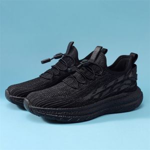 Kaili Zhang Mom Shoes Popcorn Soft Bottom Light Elastic Middle-Aged and Elderly Plaid Dad 45 Sports 46 Plus Size Shoes for the Old