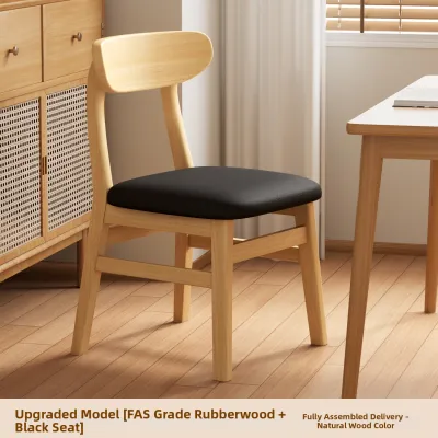 Mufengzhinan | Walnut Wood Vintage Dining Chair