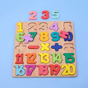 Mainan Puzzle Kayu Edukasi Anak Bayi 3D Angka Alphabet Wooden Toys