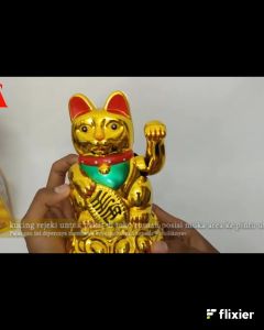 Kucing Hoki Lucky Cat Batrai Kucing Hoki Kucing Rejeki Lucky Cat Baterai