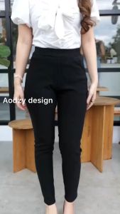 (พร้อมส่ง)#กางเกงขายาว#สกินนี่#ผ้ายืดเกาหลี#ใส่ทำงาน#ใส่เที่ยวได้#ไม่เป็นขุย
