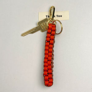 2024 New Arrival UIM Series Fancy Hand-Woven Leather Bag Package Pendant Exquisite Car Keychain Lanyard Accessories