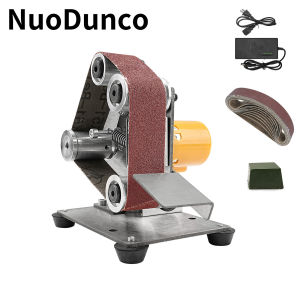110V/220V Mini Belt Sander Electric Bench Grinder DIY Polisher for Metal Jewelry Wood Grinding with 30x330mm Sand belt