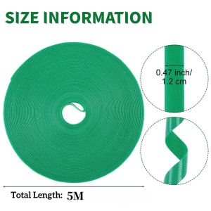 Reusable Plant Ties Climbing PlantsNylon Bamboo Cane Wrap Tape Strap Gardening TipsTomato Plant SupportGarden Green Fastener