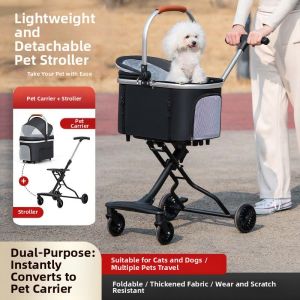 AYIJIE | Detachable Washable Lightweight Pet Stroller