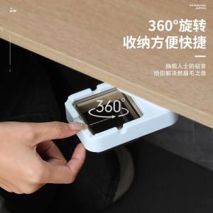 Ashtray Tùy Chỉnh Gắn Tường Có Thể Xoay Được Ẩn Đi Có Nắp Cho Phòng Tắm Văn Phòng Nhà Vệ Sinh Không Cần Đục Lỗ Bằng Nhựa