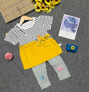 Set pakaian bayi perempuan impor / blus lagging baby cute salur