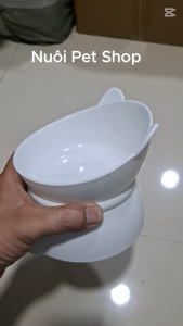 Bát ăn uống cho mèo cổ tai mèo chống gù 13.9cm Bát ăn cổ tai mèobát ăn cho mèo chống gù bát ăn cho thú cưng - Nuôi Pet Shop