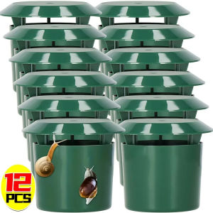 Dizoey 12PCS Snail Trap Catcher Slug Cage Eco-friendly Slug Reject Gintrap Trap Catcher Reusable Pest Bait Station Tool Garden Farm Protector