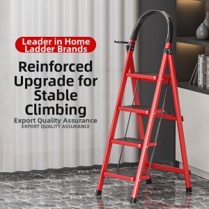Multi-functional Portable Thickening Carbon Steel Folding Ladder