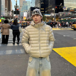 DAVID&ME | Gray Padded Short Mens Winter Warm Jacket