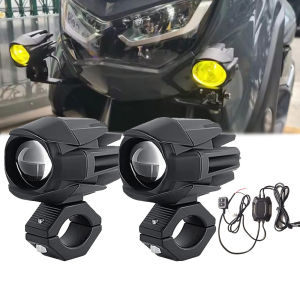 Đèn LED Sương Mù Cho Xe BMW R1200GS ADV F800GS F700GS F650GS S1000XR K1600 Xe Máy Nhấp Nháy Trắng Vàng Cao Chùm Thấp