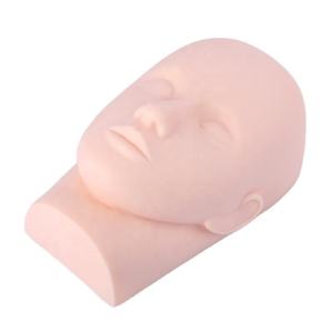 High Mannequin Flat Head Soft Silicone Model For False Eyelash Extention / Makeup Practice Device