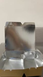 [50pcs] LB2 SILVER Disposable Meal Box Silver