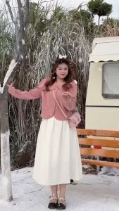 【ZARINA】Crop top plus size long sleeve croptop blouse pink for women Soft Blouse Baggy blouse women plus size baju kemeja perempuan crop top long sleeve kemeja putih perempuan baggy blouse baju wanita korean style blouse perempuan kemeja plus size 020