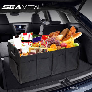 SEAMETAL Car Storage Box Foldable Auto Trunk Storage Box Oxford Cloth Storage Bag Large Capacity for Car Accessories