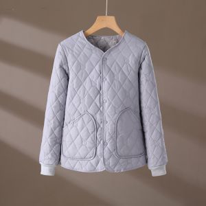 Korean Style Fleece Lined Thickened Cotton Jacket Womens Loose Slimming down Cotton Versatile Warm Top Short Outerwear