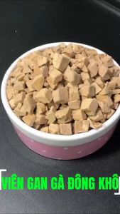 Gan Gà Viên Sấy Khô Bổ Sung Thêm Dinh Dưỡng Khoáng Chất Dành Cho Cả Mèo và Chó - Túi 100g
