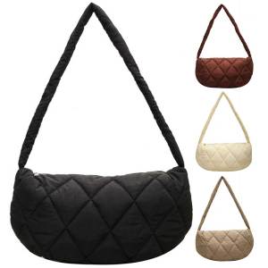 [Hàng Mới Về] Túi Đeo Vai dành cho nữ phồng có túi trong túi xách cột đầu hình há cảo Túi đeo túi ni lông có đệm cho du lịch mua sắm