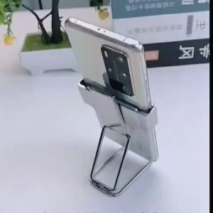 Back Clip Phone Holder,Multi-Functional Paste-Free Zinc Alloy Metal Magnetic Suction Portable and Foldable Strong and Durable Rotatable Adjustable for Digital and Computer Accessories Phone Stand