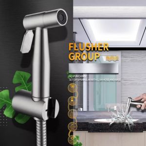 Vòi xịt vệ sinh inox SUS304 áp lực mạnh - dễ dàng lắp đặt không cần gọi thợ vòi xit vệ sinh cầm tay