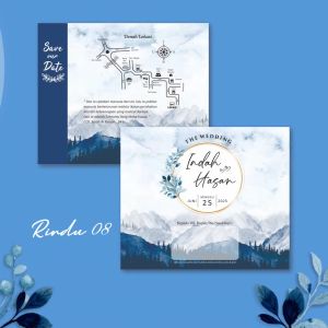 (50 PCS) CETAK UNDANGAN PERNIKAHAN RINDU 08