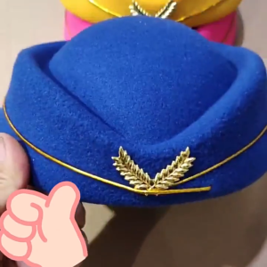 มวกเบเร่ต์ คอสเพลย์ ปาร์ตี้ แอร์โฮสเทส สําหรับผู้หญิง หมวกยูนิฟอร์ม หลายสี