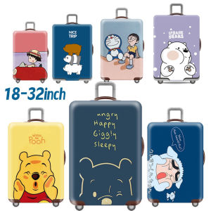 พร้อมส่ง กระเป๋าเดินทาง ผ้าคลุม กระเป๋าเดินทาง ผ้ายึดได้เยอะ กันฝุ่น กันรอย สวมใส่ ข้น 20/22/24/26/28 นิ้ว