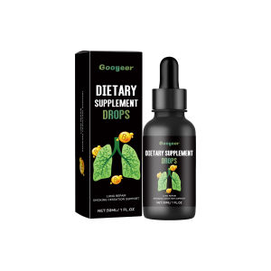 Googeer Dietary Supplement Drops For Lung Cleansing Liver Cleaning Lungs Drops Detoxification Lug Clears Respiratory Herbal Lung Cleansing Drops Cure Cough Asthma Relieve Body Discomfort Promote Breathing Lungs Detoxification Liquid Health Care(30ml)